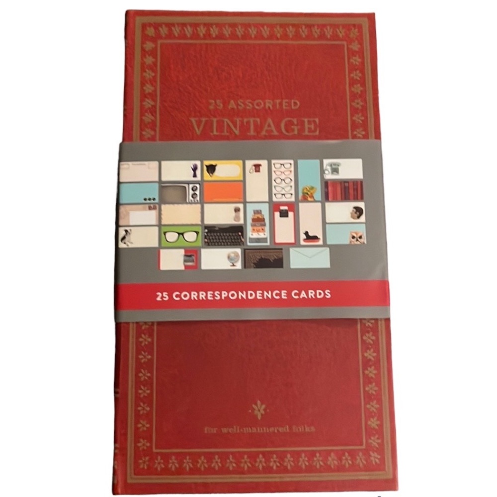 Galison Vintage Correspondence Cards and Envelope Set in Reusable Box